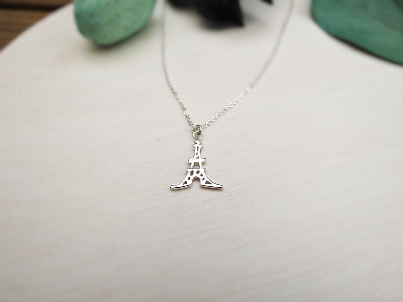 Travel to France - Eiffel tower (925 silver necklace) - C percent jewelry - Necklaces - Sterling Silver Silver