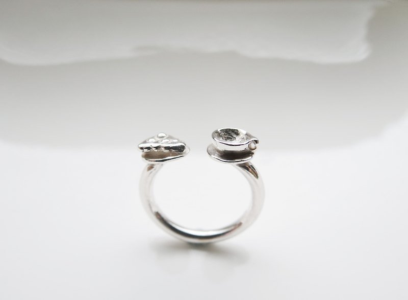 Tea Time (925 sterling silver ring) - C percent handmade jewelry - แหวนทั่วไป - เงินแท้ สีเงิน