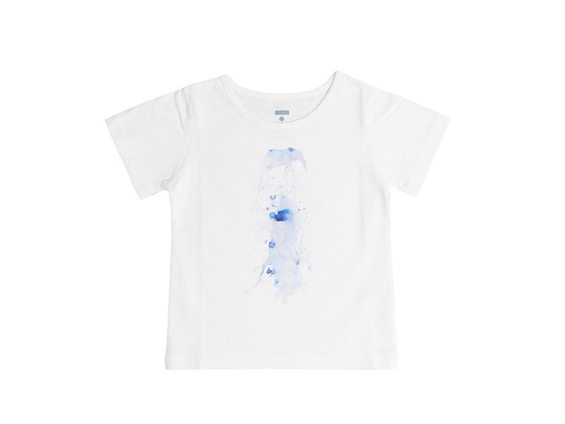 IAN Children's Kids series organic cotton white elephant water 100% Organic Cotton - อื่นๆ - ผ้าฝ้าย/ผ้าลินิน ขาว