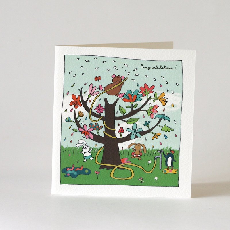 Tree congratulations card - การ์ด/โปสการ์ด - กระดาษ หลากหลายสี