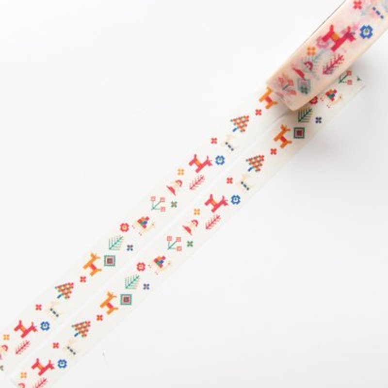 Aimez le style and paper tape (01313 Persian weave totem) - Washi Tape - Paper Multicolor