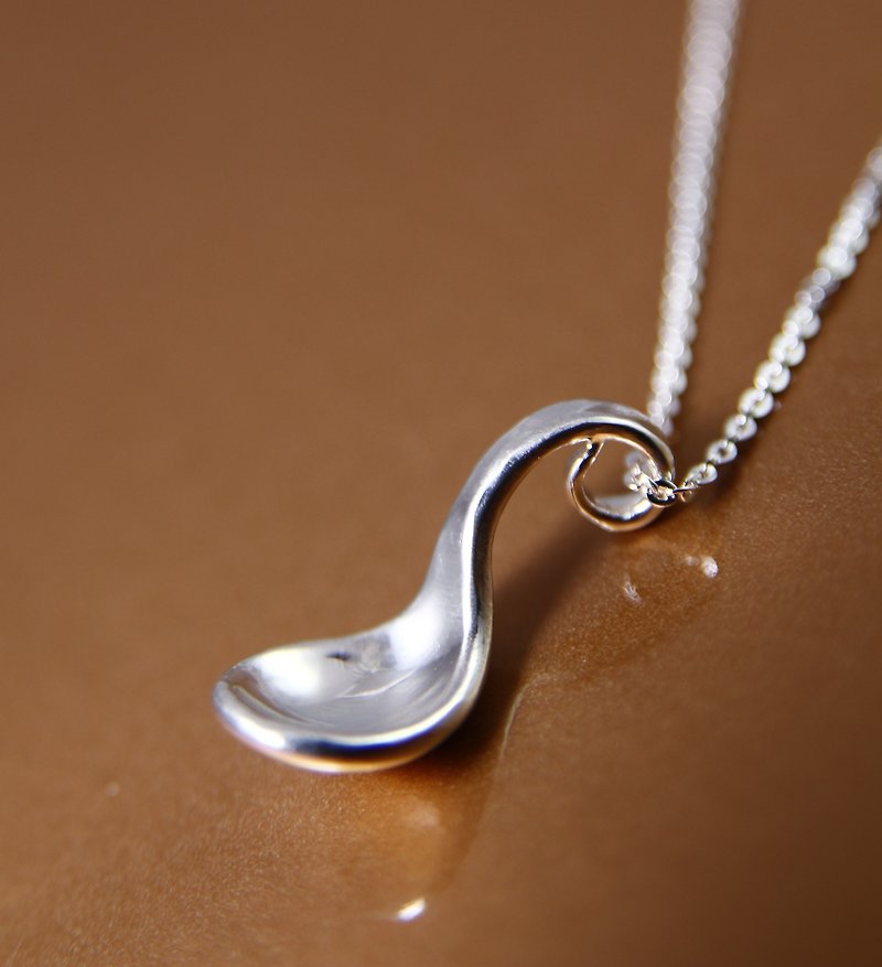 Sterling Silver Necklace / Silver Spoon - Necklaces - Sterling Silver Silver