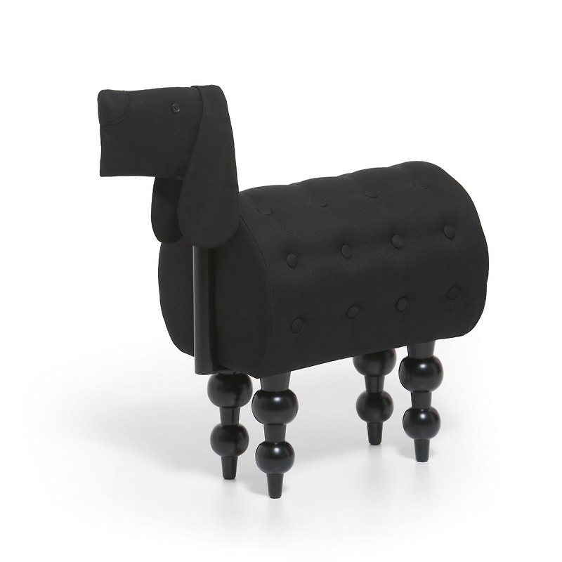 biaugust DECO_animal furniture black puppy chair - Chairs & Sofas - Wood Black