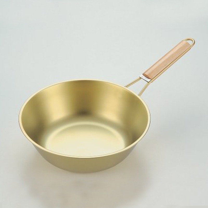 鈦愛地球系列-日本製原木柄純鈦鍋 24cm - 廚具 - 其他金屬 
