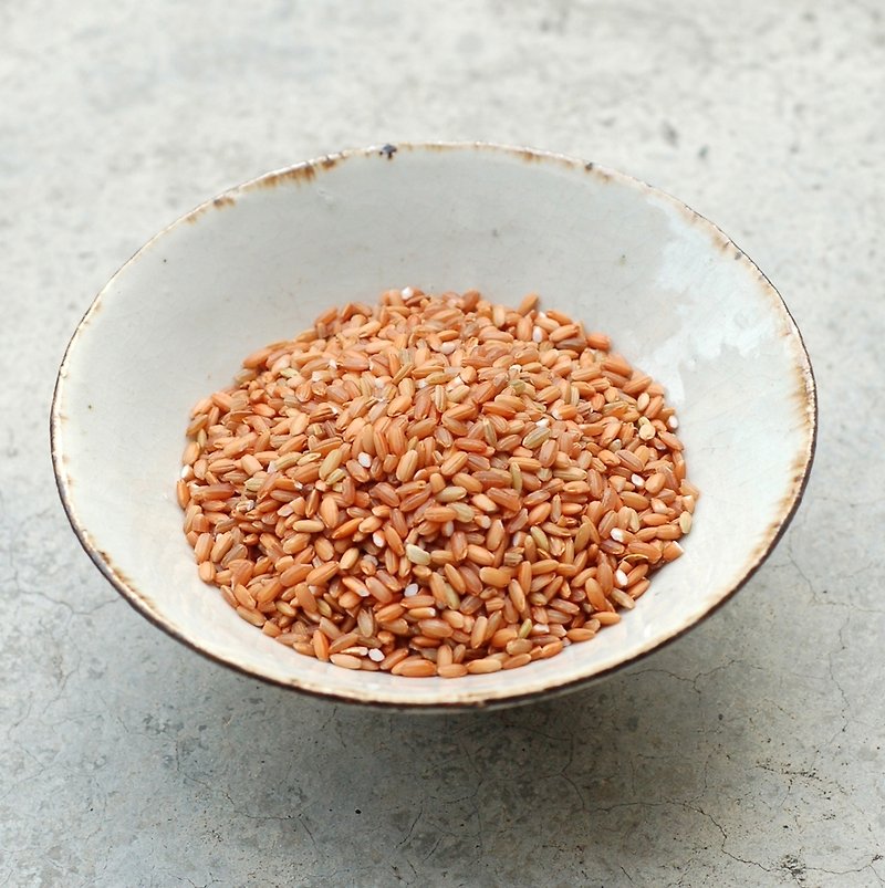 【台灣原生種-紅糯米】來自花蓮熱情橘紅原生米 - 米/五穀雜糧 - 新鮮食材 紅色