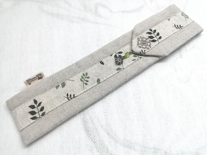 餐具組隨身收納袋 筷套F02-018~獨特設計手工縫製 - 筷子/筷架 - 其他材質 