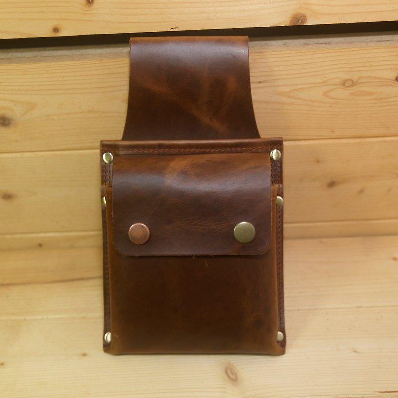 "Naughty girl" chrome-tanned leather purses _ wild coffee - Other - Genuine Leather Green