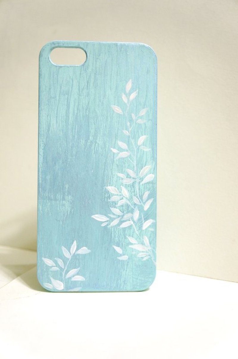[Reflection - hand-painted series] iPhone phone shell - Phone Cases - Plastic Blue