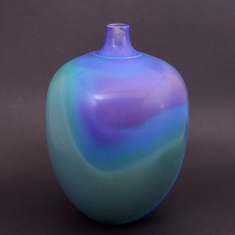 【辛可窯】極光彎曲 花瓶 高34cm 劉峰雄 作 單一作品 - 擺飾/家飾品 - 其他材質 多色