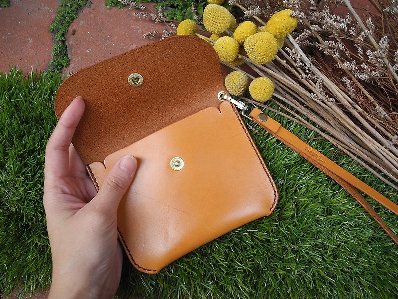 --good skin good.s--European imports of vegetable tanned leather - simple purse - Coin Purses - Genuine Leather 