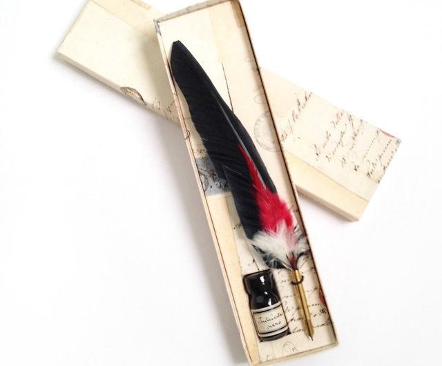 Q7499 Classic Writing Set-Quill Pen+Ink+Quill Stand / Francesco Rubinato -  Shop REWENTUNG Dip Pens - Pinkoi