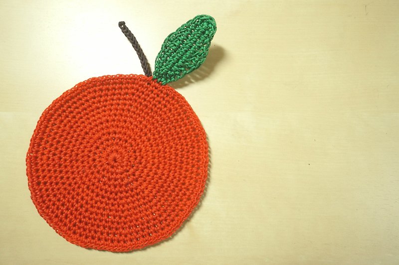 紅咚咚蘋果/黃澄澄蘋果/綠青青蘋果 - 杯墊 - 聚酯纖維 紅色