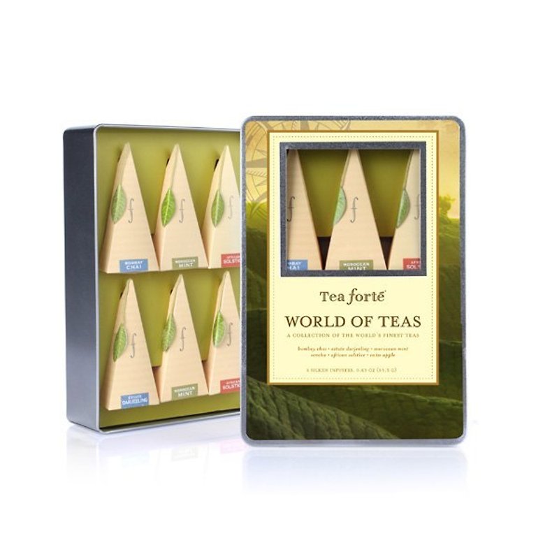 ティーフォルテの絹は、TEASコレクションの世界1-6ティーバッグの世界を歩き回ります - お茶 - その他の素材 