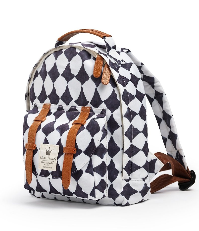 [ Elodie Details] Backpack MINI - Graphic Grace - กระเป๋าเป้สะพายหลัง - วัสดุอื่นๆ ขาว