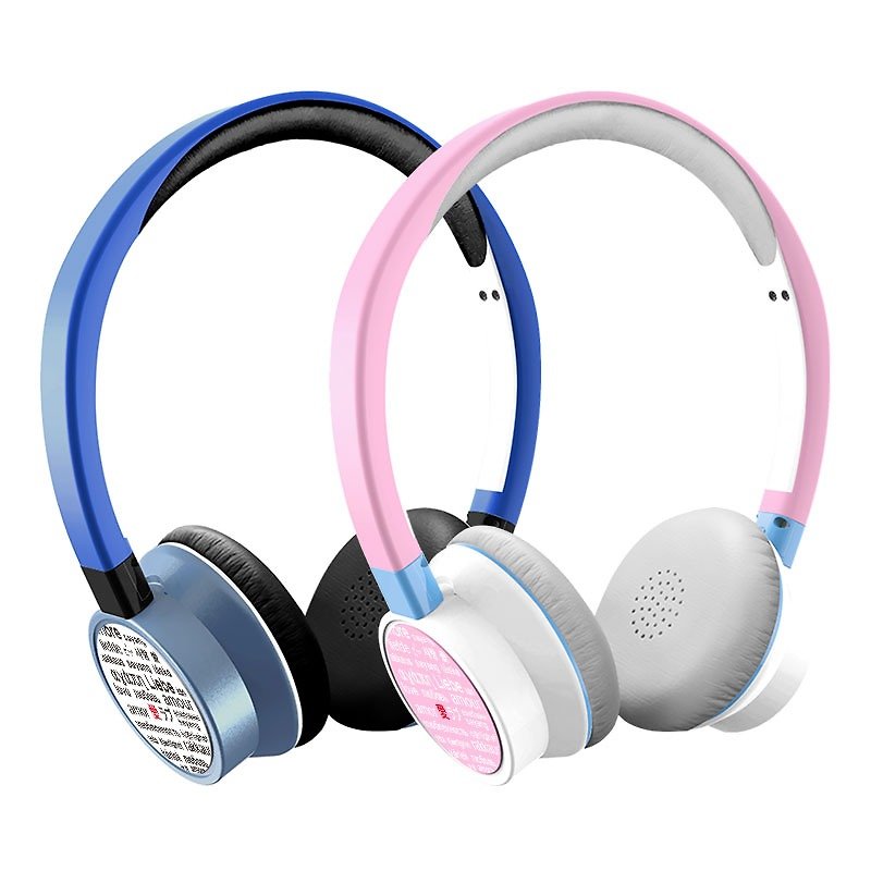 "BRIGHT" customized wired headset Valentines Day-to-machine: Love - Headphones & Earbuds - Plastic Multicolor