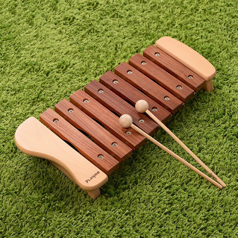 木琴-8音 -實木手工調音木琴 - 嬰幼兒玩具/毛公仔 - 木頭 