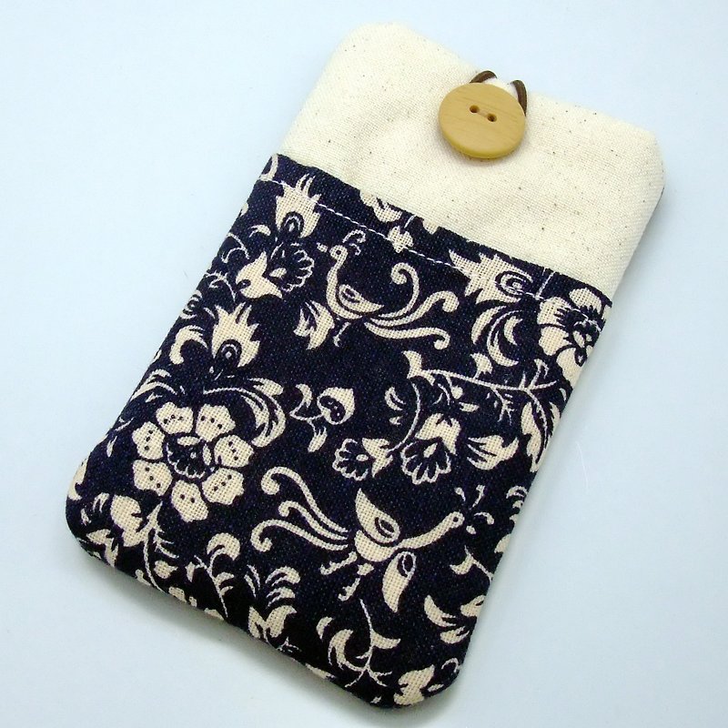 Customized phone bag, mobile phone bag, mobile phone protective cloth cover, such as iPhone-Little Phoenix (P-23) - Phone Cases - Cotton & Hemp Blue