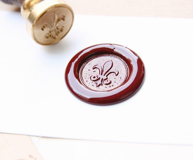 Sealing Wax Stamp Set w/a wax- Iris - Shop REWENTUNG Stamps