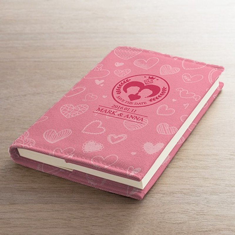 [Valentine's] romantic pink clothes cloth book notebook AT2-VLTM2 - Notebooks & Journals - Other Materials 