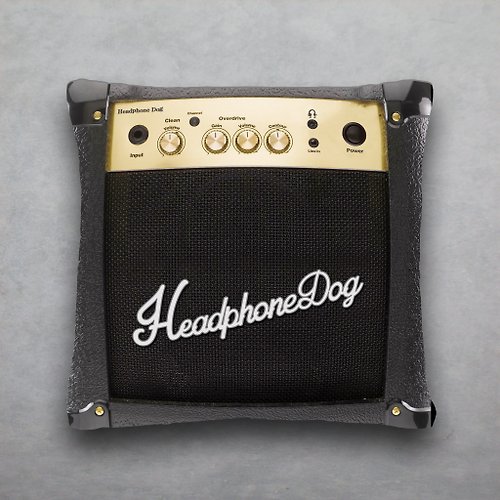 HeadphoneDog耳機狗設計 音樂設計 吉他BASS音箱 抱枕/靠背/靠枕 耶誕 生日 情人 交換禮物