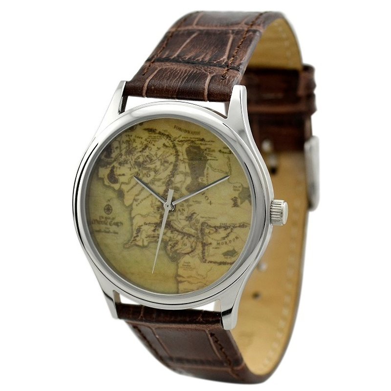 Map Watch (Middle Earth) - Women's Watches - Other Metals Khaki