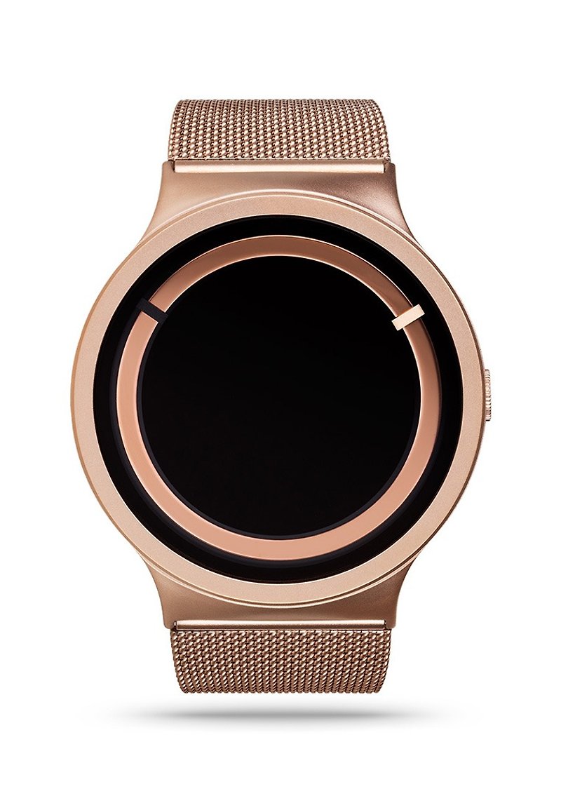 宇宙日食系列腕錶 ECLIPSE Steel (玫瑰金 , Rose Gold) <非夜光> - 女錶 - 不鏽鋼 金色