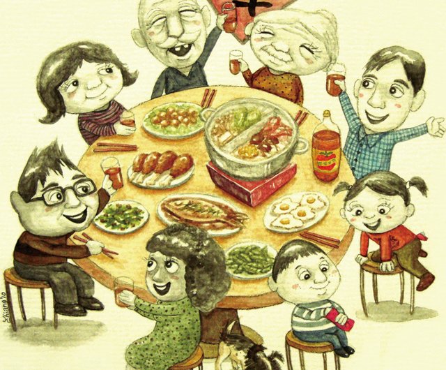 新年 手描きイラストユニバーサルカード年賀状 ポストカード カード イラストカード 大晦日のディナー再会ディナー ショップ Dudoshop カード はがき Pinkoi 新年 手描きイラストユニバーサルカード年賀状 ポストカード カード イラストカード 大晦日のディナー再会ディナー ショップ Dudoshop カード はがき Pinkoi