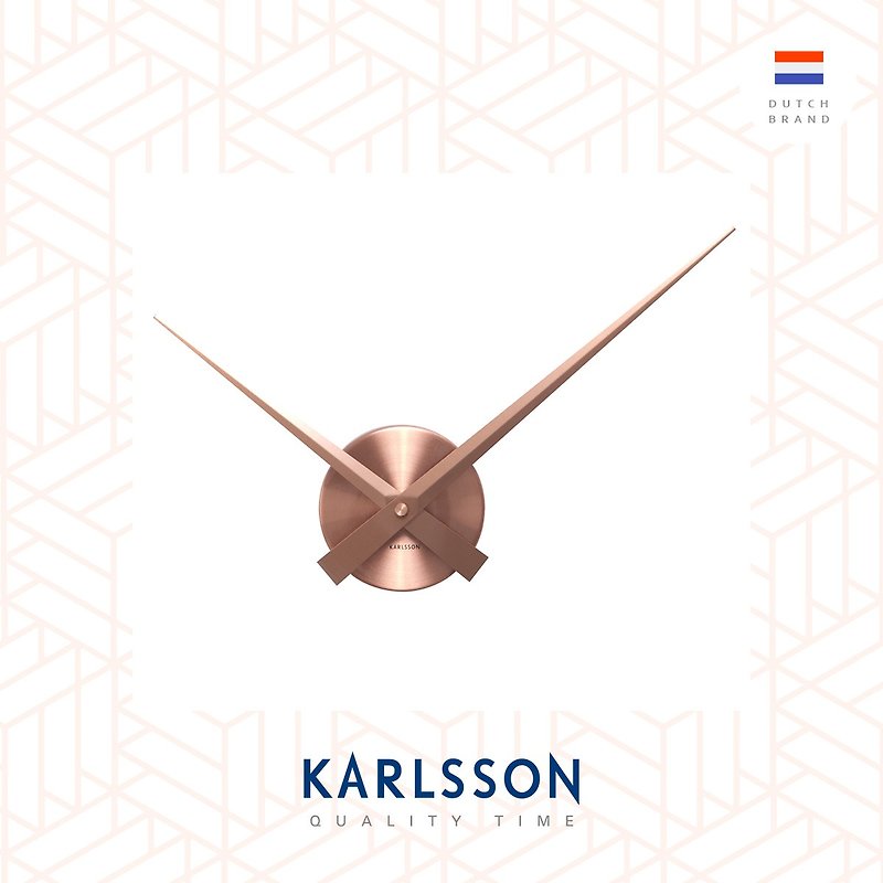 荷蘭Karlsson L.B.T. Mini Copper 設計師掛牆 - 時鐘/鬧鐘 - 其他金屬 金色