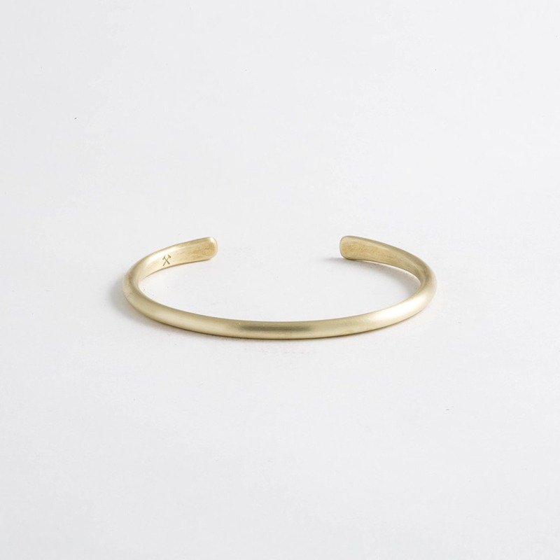 Studebaker Metals 手工鍛造 Champion Cuff 黃銅(消光霧面)手環 - 手鍊/手環 - 其他金屬 黃色