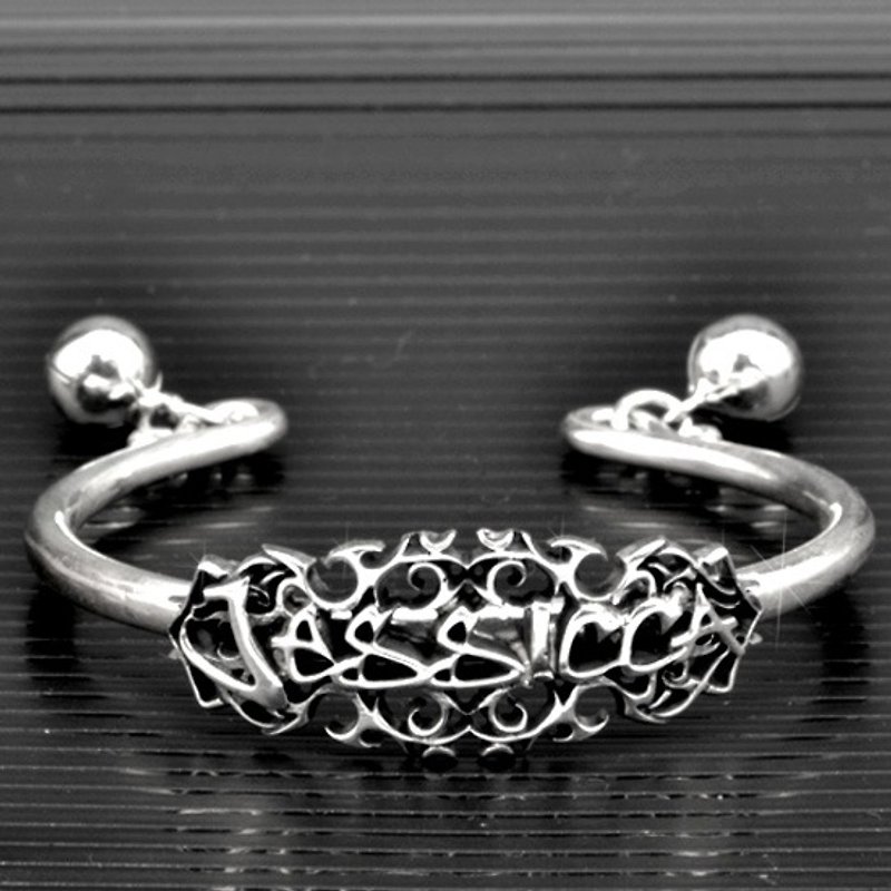 Customized.925 Sterling Silver Jewelry NB00050-Name Bracelet - สร้อยข้อมือ - โลหะ 