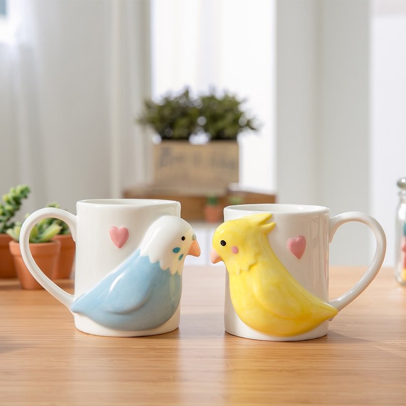 Pottery Teapots & Teacups Multicolor - Sunart to the cup - love birds