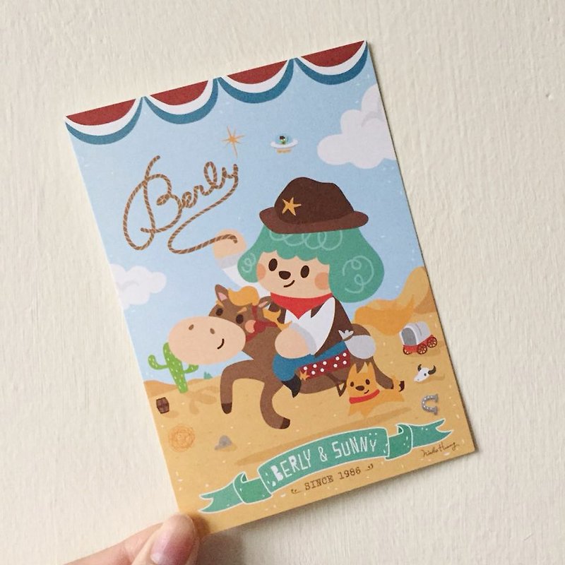 Professional cowboy postcard - Cards & Postcards - Paper Multicolor