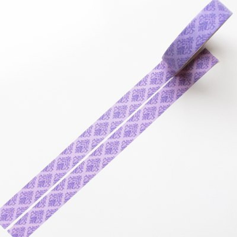 Aimez le style 和紙膠帶 (01177 古典花紋-哥德風) - Washi Tape - Paper Purple