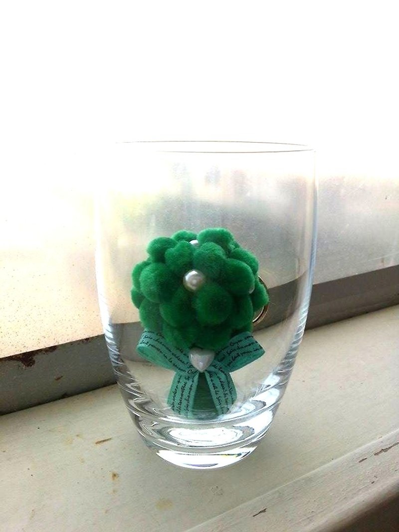 【Wedding】Cauliflower bouquet - ที่ห้อยกุญแจ - วัสดุอื่นๆ สีเขียว