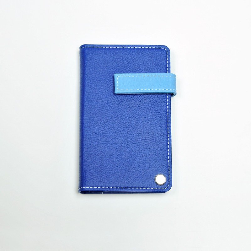 Bank Card Set Customized Free Branding Service Unique Gift Idea Bellagenda - ID & Badge Holders - Faux Leather Blue