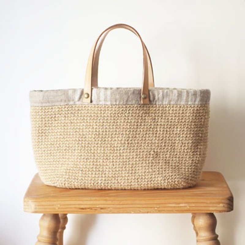 Walking picnic interest. Flax bag - Handbags & Totes - Other Materials Khaki