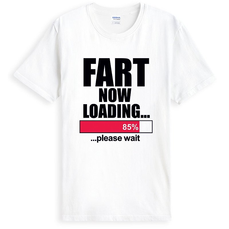 Fart Loading 半袖 T シャツ-2 色のおならのダウンロード、楽しさとユーモラス、楽しさとファッショナブルなデザイン - Tシャツ メンズ - その他の素材 多色
