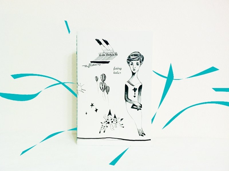 Fairy Tales malachite green │ handmade wire-bound blank notebook Limited - สมุดบันทึก/สมุดปฏิทิน - กระดาษ สีเขียว