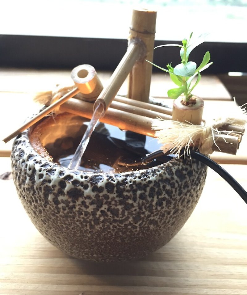 [Pure natural] Japanese bamboo water Zen spa gift was smaller zen - Items for Display - Plants & Flowers Green