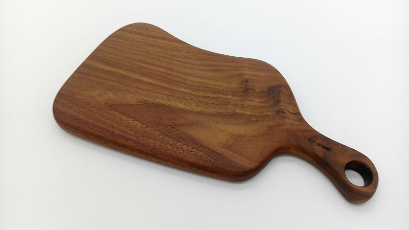 European-style chopping board. Brunch. Log pies. Walnut & Cherry - Other - Wood Brown