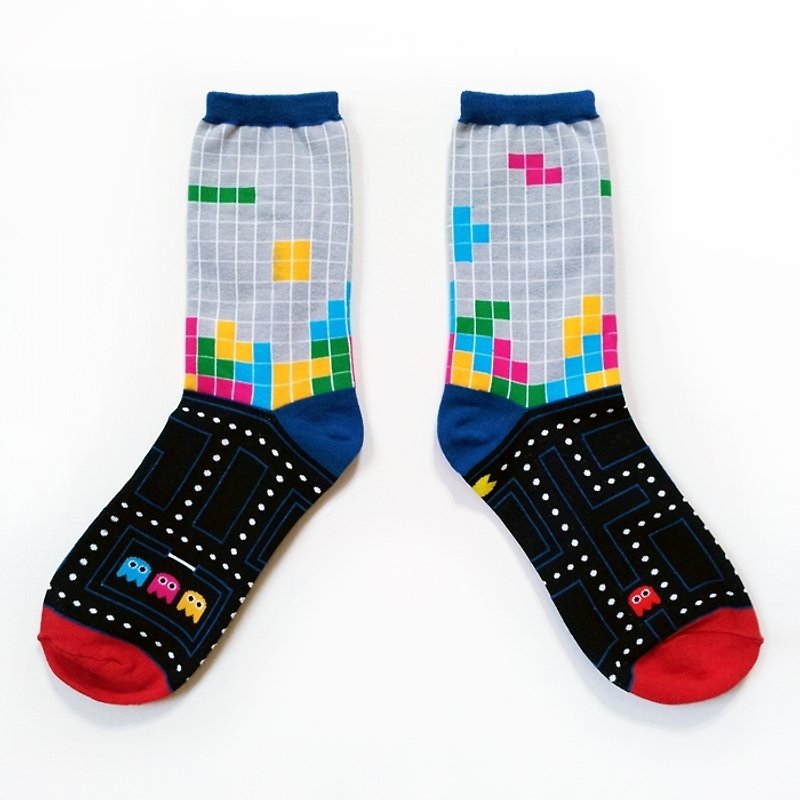 Childhood bit by bit, seventh grade memories / colorful painting / dream Giants series socks - Socks - Other Materials Multicolor