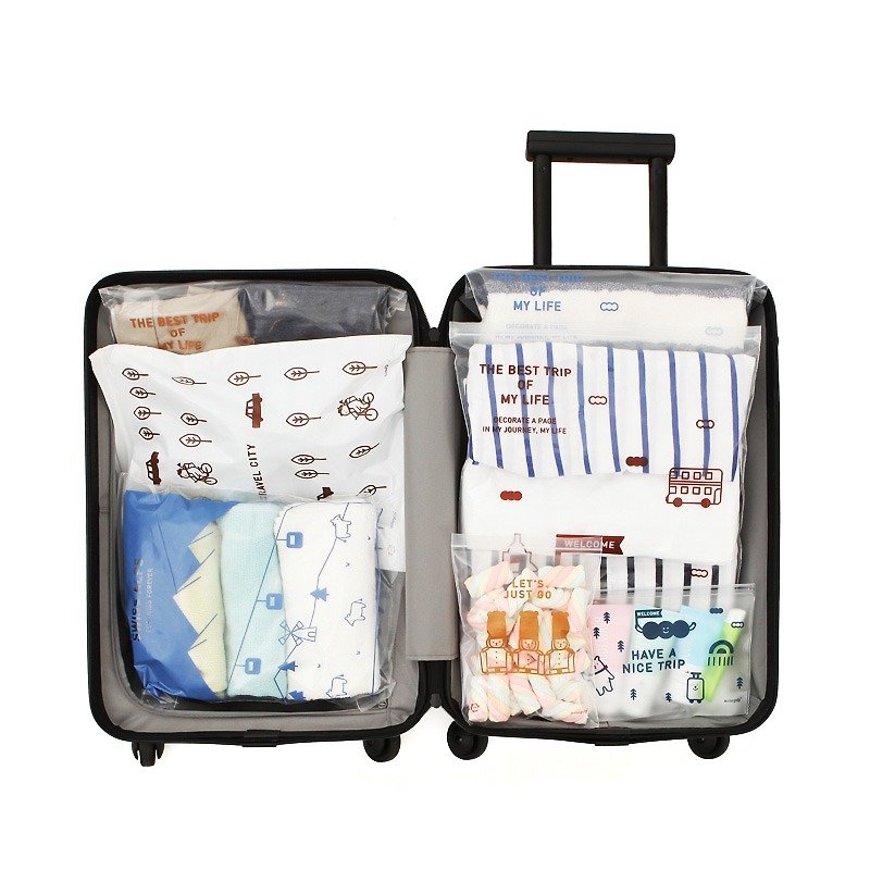 Dessin x monopoly-第三代旅行收納袋組合包(12入),MPL22372 - 收納箱/收納用品 - 塑膠 白色
