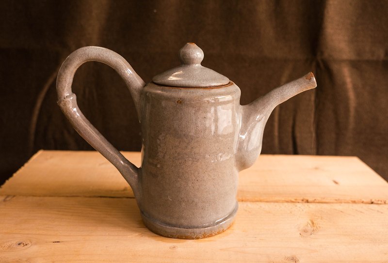 Ice gray long to mention pot - Teapots & Teacups - Other Materials 