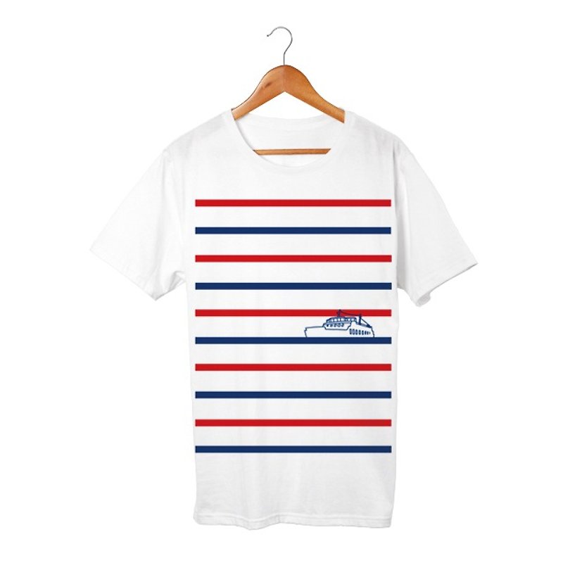 Marine #2 T-shirt 衣装提供商品 - トップス ユニセックス - コットン・麻 ホワイト