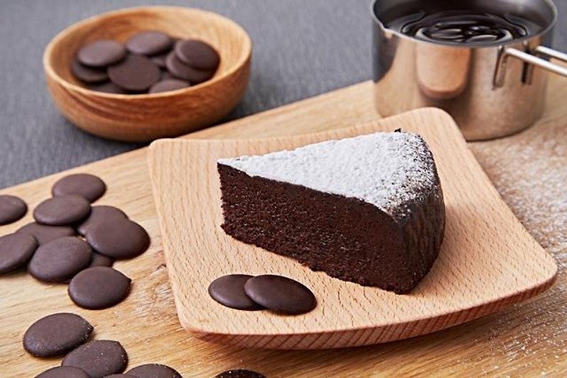 【起士公爵】生巧克力蛋糕-黑色愛麗絲 - 鹹派/甜派 - 紙 咖啡色