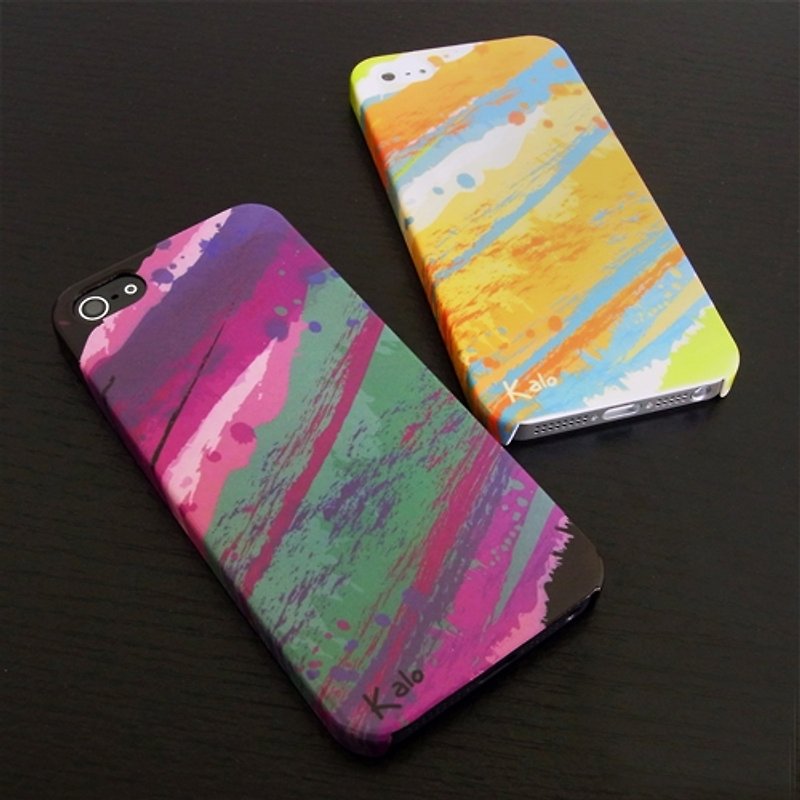 Kalo 卡樂創意 iPhoneSE/5/5S通用 潑畫系列保護殼(紫色) - 手機殼/手機套 - 塑膠 多色