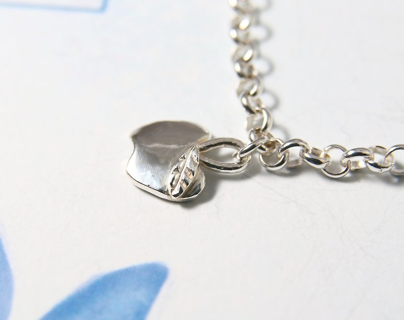 <Engraving Accepted> Sterling Silver Bracelet / Baby / Apple - Baby Gift Sets - Other Metals Silver
