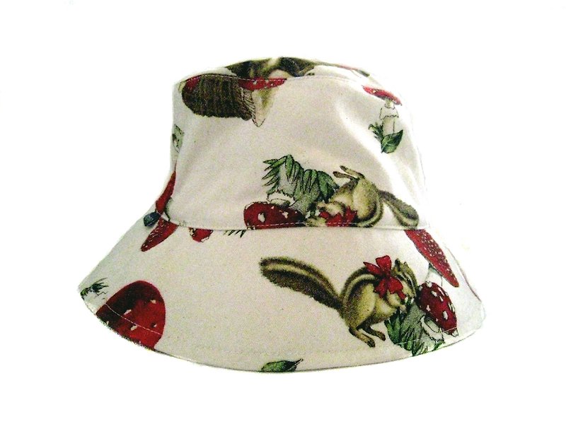 MaryWil野生の帽子 - 白キノコ - 帽子 - その他の素材 ホワイト