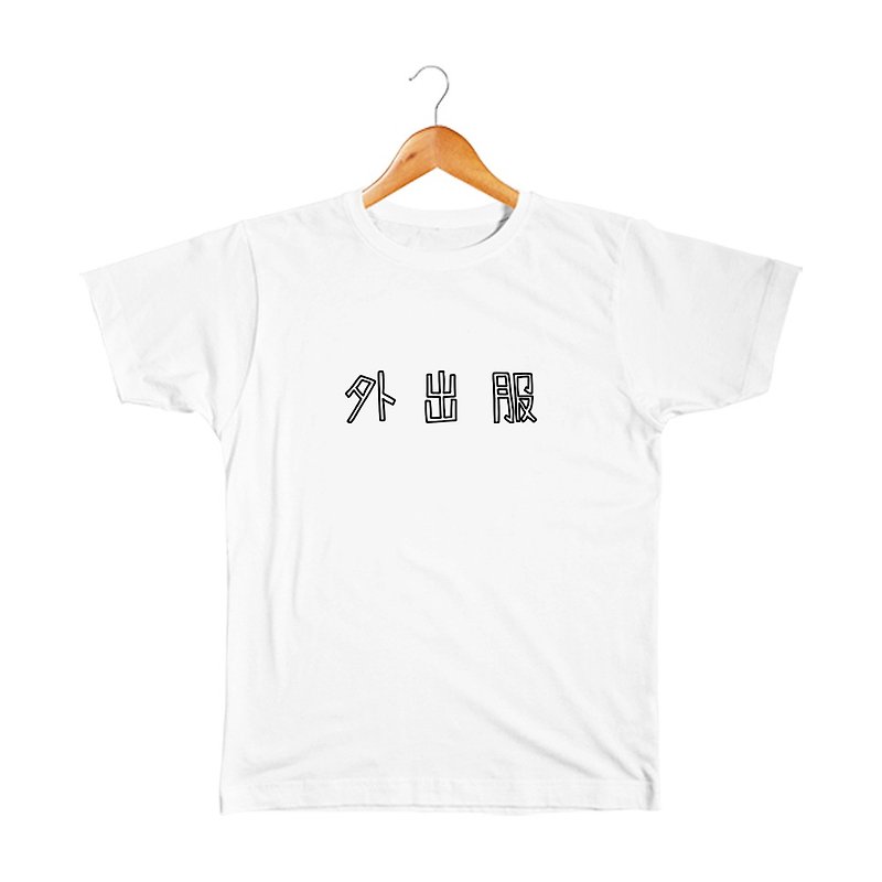 Outing clothes Pinkoi limited T-shirt - เสื้อยืดผู้หญิง - ผ้าฝ้าย/ผ้าลินิน ขาว