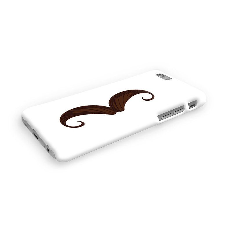 棕色鬍子圖案 - iPhone 手機殼, Samsung Galaxy 手機套 Samsung Galaxy Note 電話殼 - 其他 - 塑膠 